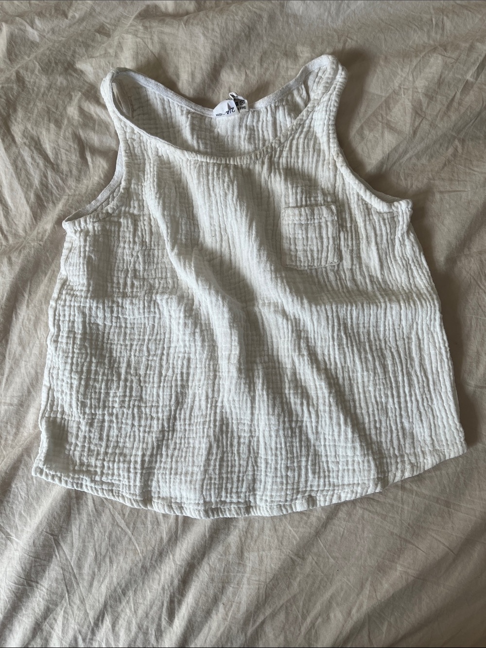 Liilu organic cotton tank, size 2/4